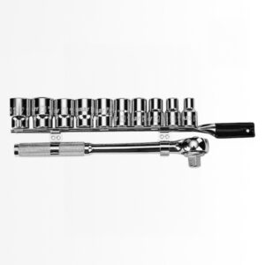 Juego de Dados 12 Puntas Encastre 1/2" 11 Piezas Métrico Stanley 86-734