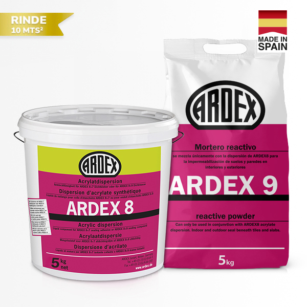 ARDEX 8+9 10kg Membrana Impermeabilizante Revestible