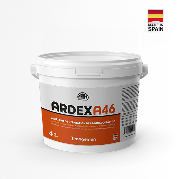 Ardex A46 Balde 4KG Mortero de Reparación de Fraguado Rápido