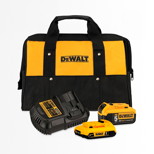Kit 2 Baterías 20V + Cargador 4Ah 60V DeWalt