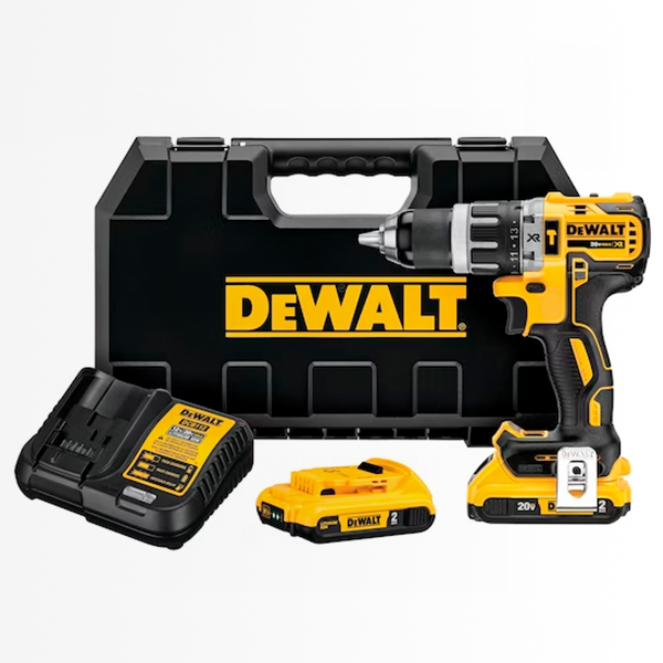 Kit Taladro Atornillador Inalámbrico 1/2" 20V MAX XR DEWALT DCD796D2-B2