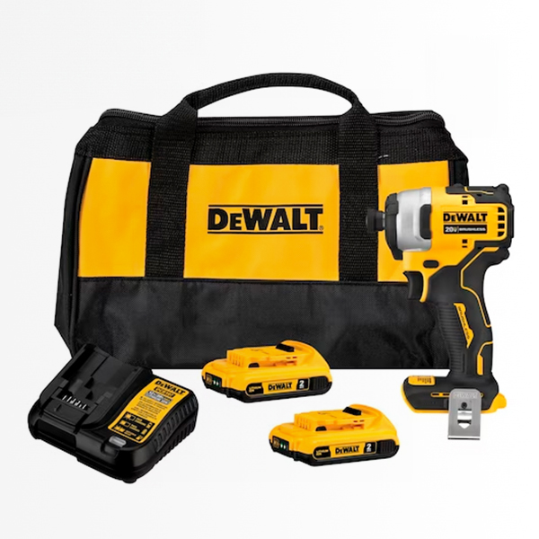 Kit de Atornillador de Impacto Inalámbrico 1/4" 20V Max Atomic DEWALT DCF809D2-B2
