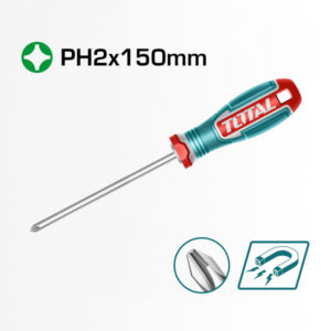 Destornillador Cruz PH2x150mm TOTAL