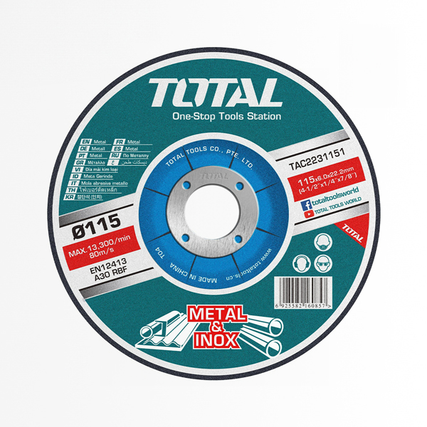 Disco de Desbaste Metal 115x6.9x22.2mm
