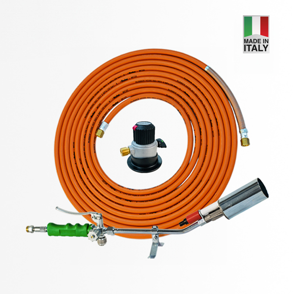 Kit Roof Steel Fixed, equipo soplete Italiano de acero, alta presión, trabajo profesional, brazo no desmontable