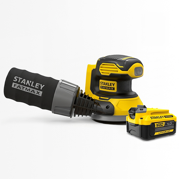 Lijadora Roto-orbital 5" 20V + Batería 4Ah de Regalo – Stanley