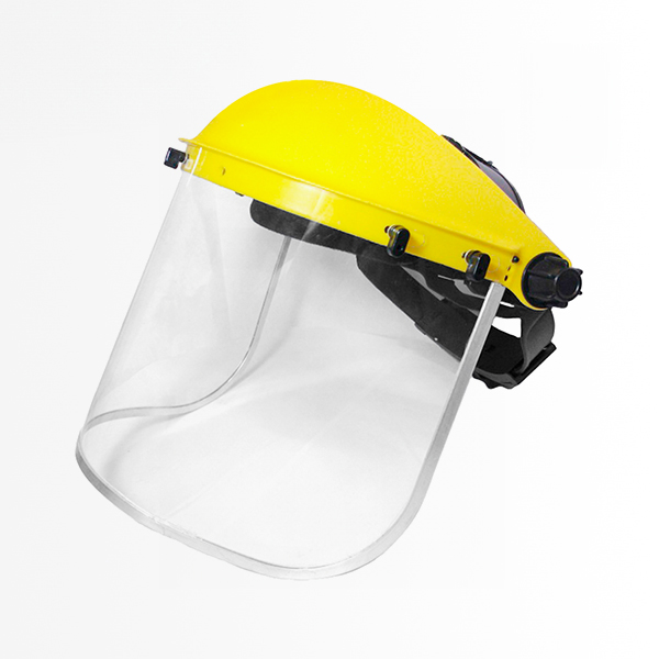 Visor de Policarbonato + Casquete Amarillo Treck