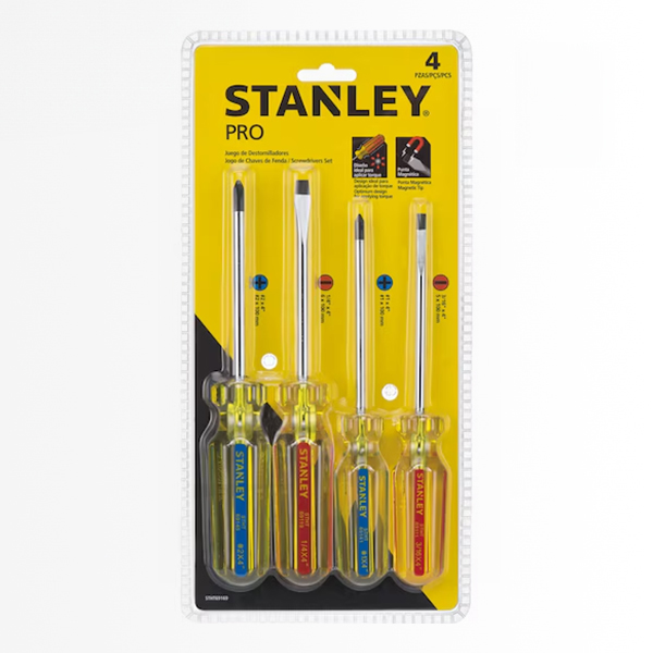 Juego de 4 Destornilladores Pro Stanley STHT69169